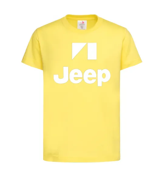 Детская футболка Logo Jeep Лимонный фото