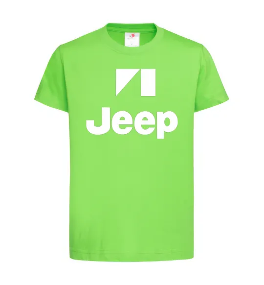 Детская футболка Logo Jeep Лаймовый фото
