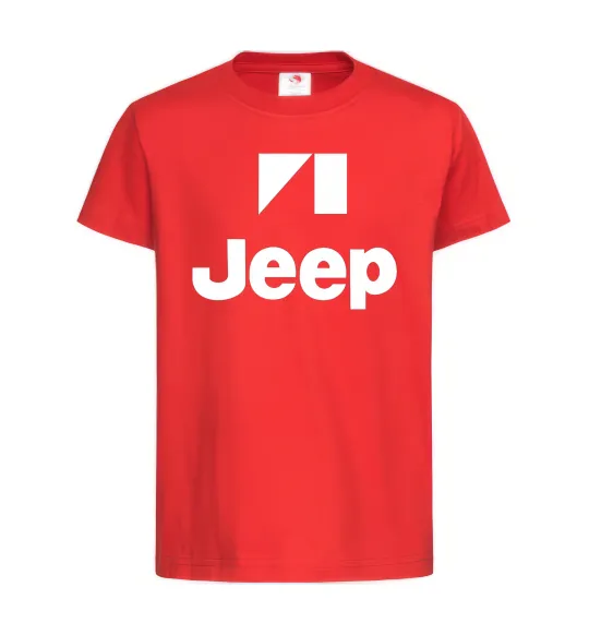 Детская футболка Logo Jeep Красный фото