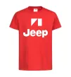 Детская футболка Logo Jeep Красный фото