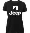 Жіноча преміум футболка Logo Jeep Чорний фото