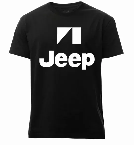 Мужская премиум футболка Logo Jeep Черный фото
