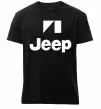 Мужская премиум футболка Logo Jeep Черный фото