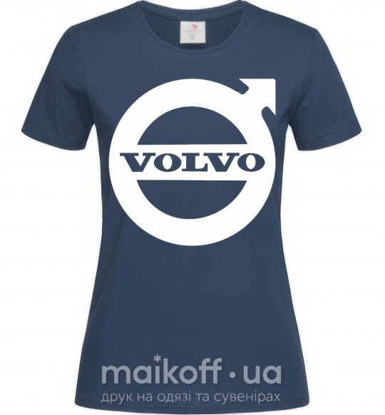 Женская футболка Logo Volvo Темно-синий фото