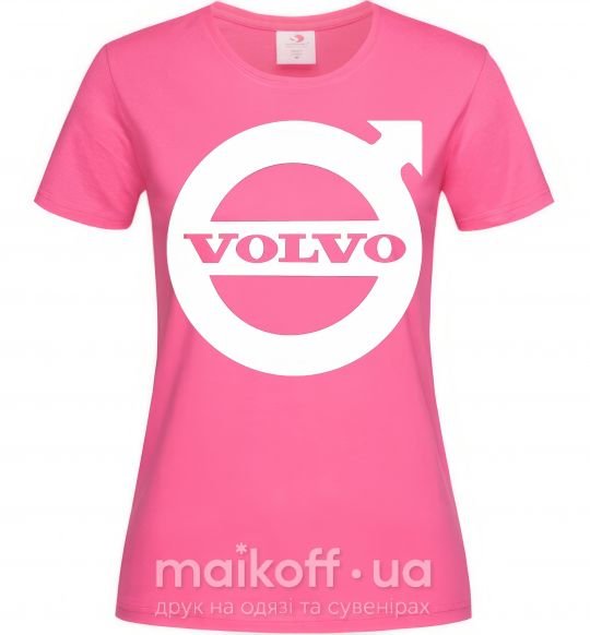 Женская футболка Logo Volvo Ярко-розовый фото