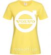 Женская футболка Logo Volvo Лимонный фото