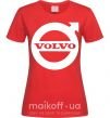 Женская футболка Logo Volvo Красный фото