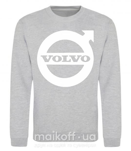 Свитшот Logo Volvo Серый меланж фото