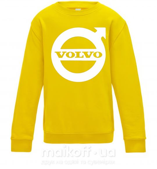 Детский Свитшот Logo Volvo Солнечно желтый фото