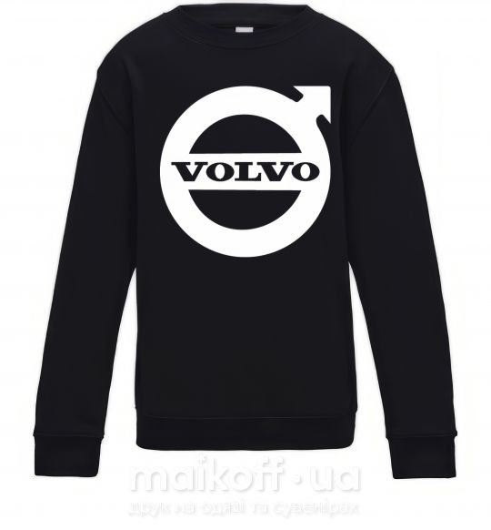 Детский Свитшот Logo Volvo Черный фото
