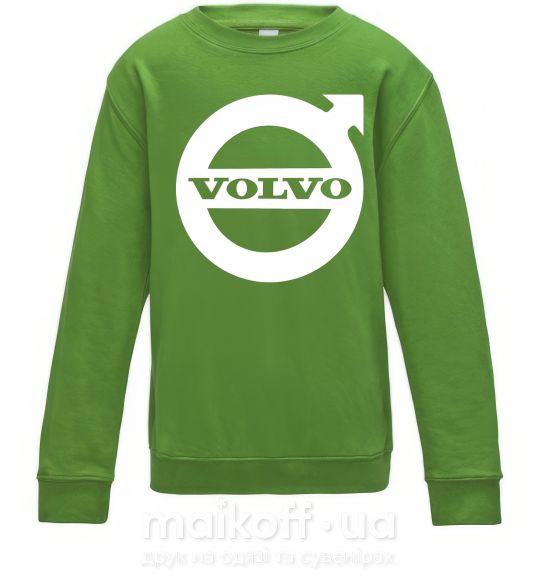 Детский Свитшот Logo Volvo Лаймовый фото