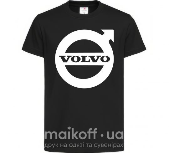 Детская футболка Logo Volvo Черный фото