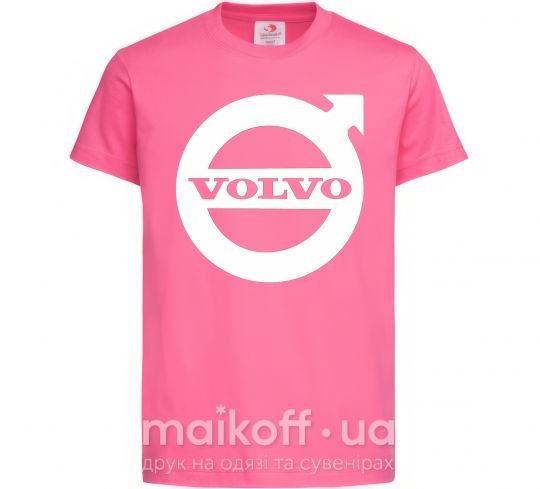 Дитяча футболка Logo Volvo Яскраво-рожевий фото