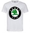 Мужская футболка Skoda logo цветное Белый фото