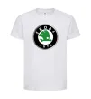 Дитяча футболка Skoda logo кольорове Білий фото