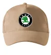Кепка Skoda logo кольорове Пісочний Кепка Skoda logo кольорове Пісочний фото