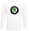Лонгслив Skoda logo кольорове Белый фото