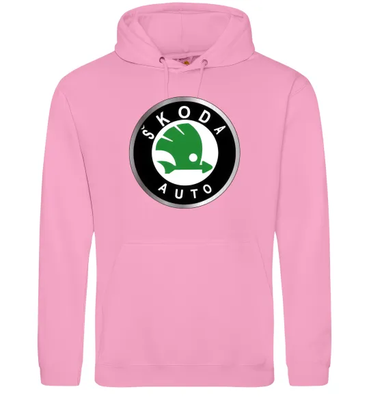 Чоловіча толстовка (худі) Skoda logo кольорове Рожевий фото