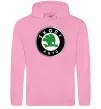 Чоловіча толстовка (худі) Skoda logo кольорове Рожевий фото
