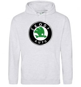 Мужская толстовка (худи) Skoda logo кольорове