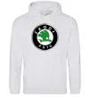 Жіноча толстовка (худі) Skoda logo кольорове Сірий меланж Жіноча толстовка (худі) Skoda logo кольорове Сірий меланж фото