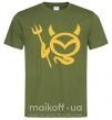 Мужская футболка Devil Mazda Оливковый фото