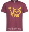 Мужская футболка Devil Mazda Бордовый фото
