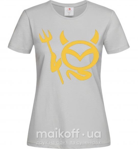 Жіноча футболка Devil Mazda Сірий фото