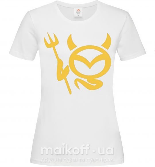 Женская футболка Devil Mazda Белый фото