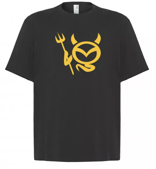 Футболка Оверсайз Devil Mazda Чорний фото