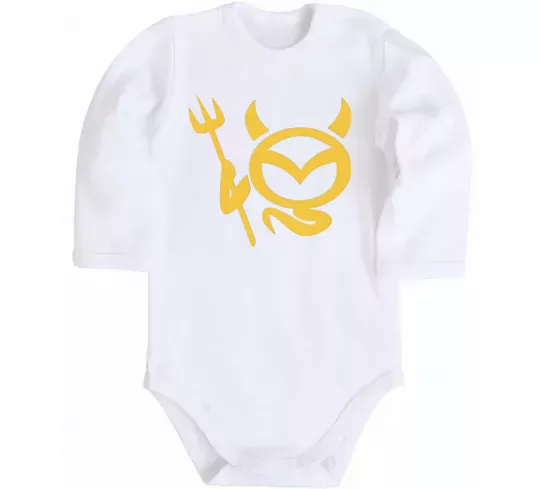 Детский боди Devil Mazda Белый фото