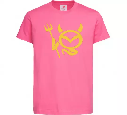 Детская футболка Devil Mazda Ярко-розовый фото