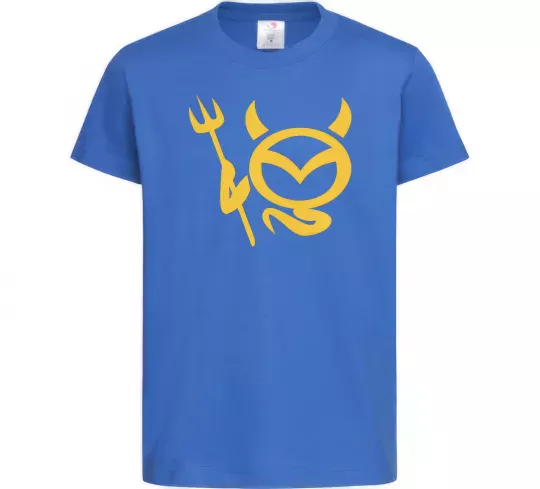 Детская футболка Devil Mazda Ярко-синий фото