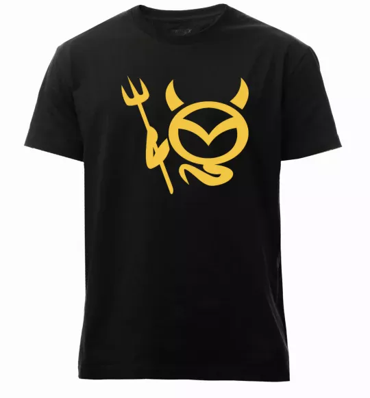 Мужская премиум футболка Devil Mazda Черный фото