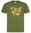 Мужская футболка Devil Mazda Оливковый фото