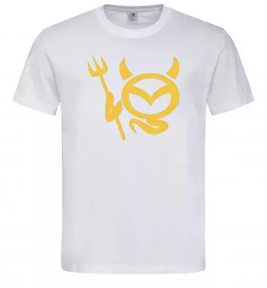 Мужская футболка Devil Mazda Белый фото