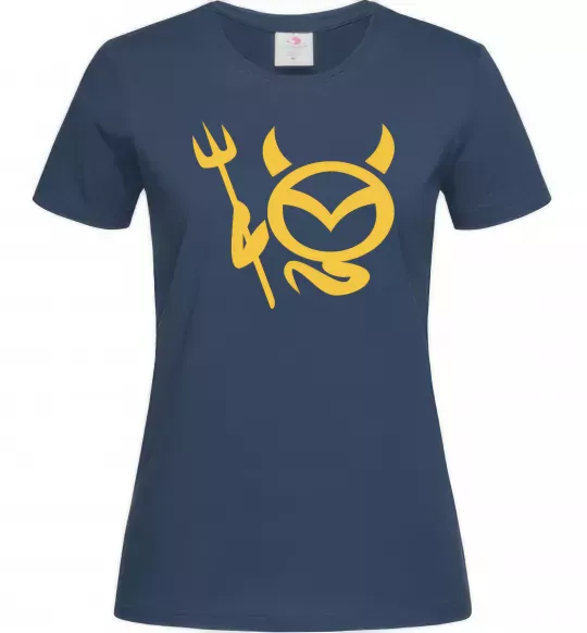 Женская футболка Devil Mazda Темно-синий фото