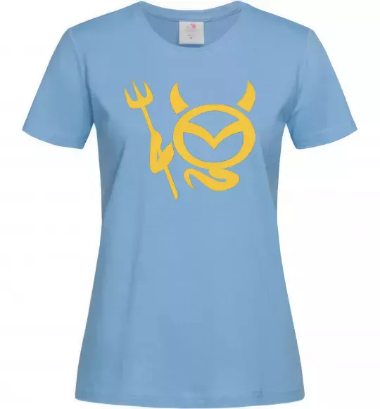 Женская футболка Devil Mazda Голубой фото