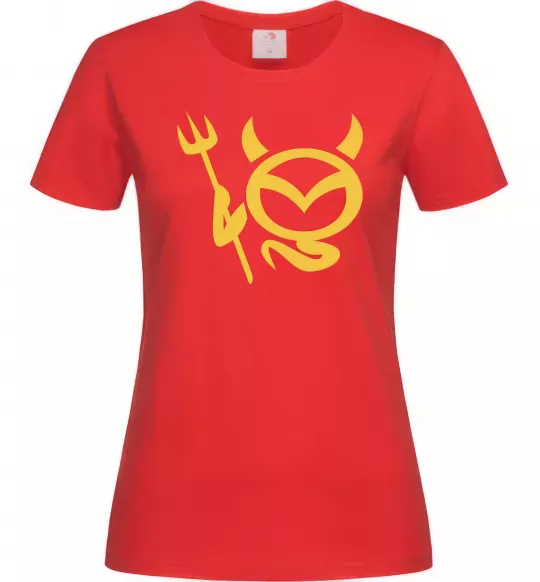 Женская футболка Devil Mazda Красный фото