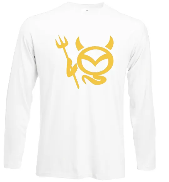 Лонгслив Devil Mazda Белый фото