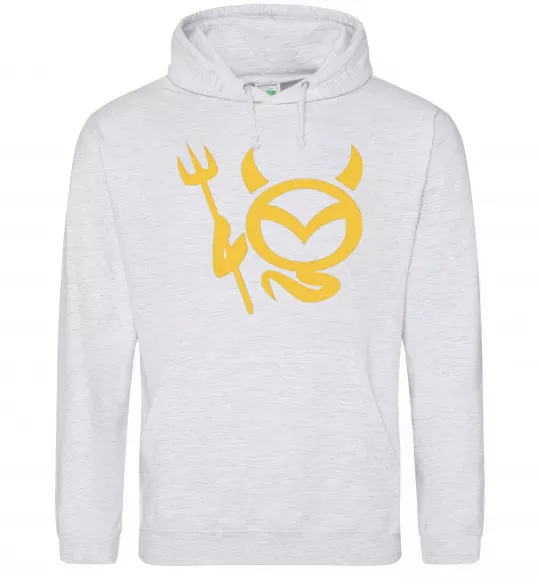 Чоловіча толстовка (худі) Devil Mazda Сірий меланж фото