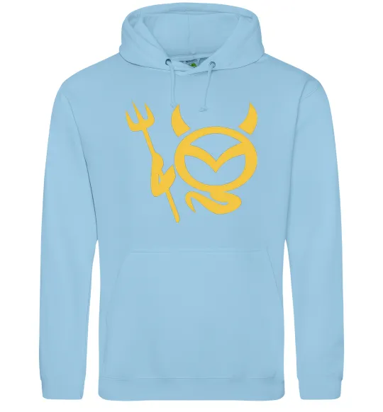 Чоловіча толстовка (худі) Devil Mazda Блакитний фото