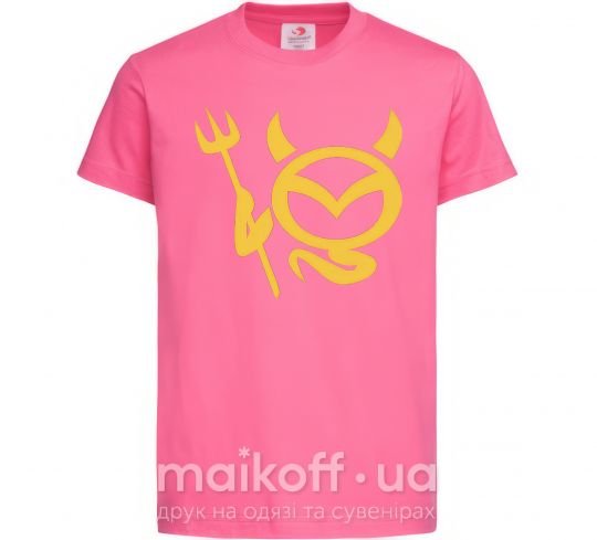 Дитяча футболка Devil Mazda Яскраво-рожевий фото