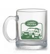 Чашка стеклянная Land rover car Прозрачный фото
