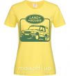 Женская футболка Land rover car Лимонный фото