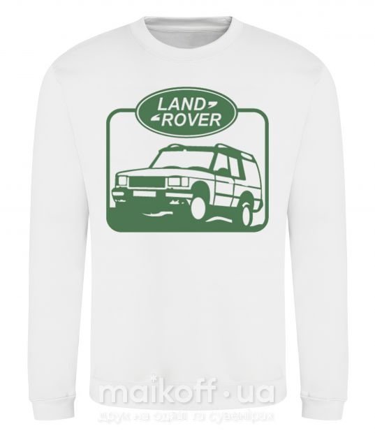 Світшот Land rover car Білий фото