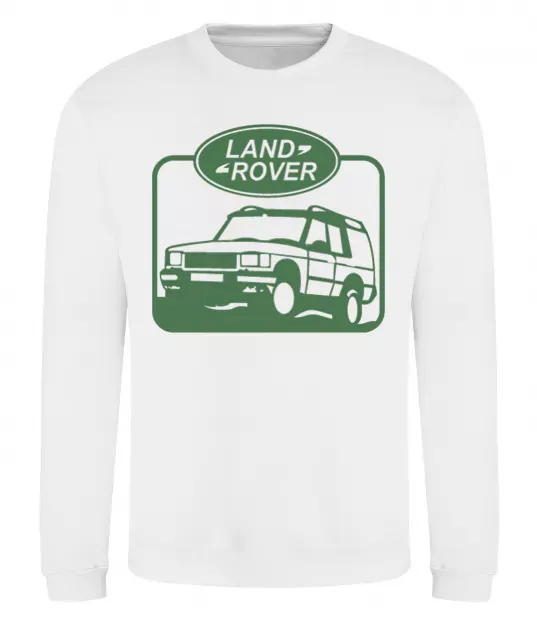 Світшот Land rover car Білий фото