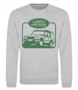Свитшот Land rover car Серый меланж фото