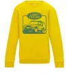 Дитячий світшот Land rover car Сонячно жовтий Дитячий світшот Land rover car Сонячно жовтий фото
