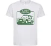Дитяча футболка Land rover car Білий Дитяча футболка Land rover car Білий фото